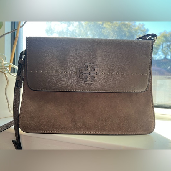 Tory Burch Chocolate Leather Bag - Picture 1 of 4